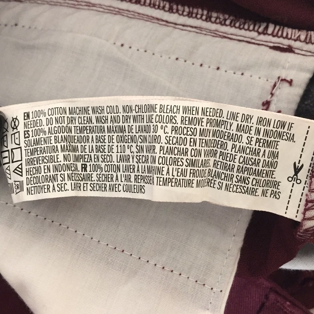 Forever 21 Men’s Burgundy Pants size 33 NWT - Picture 10 of 10